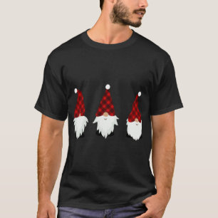 Camiseta Feliz Natal Gnomos Família de Natal