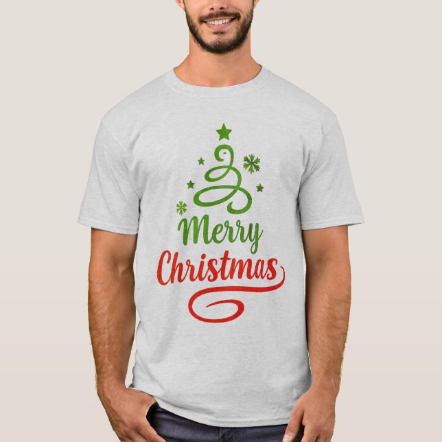 Camiseta 🎄 Feliz Natal - Gratuito Personalizável (Frente)