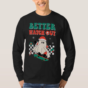 Camiseta Feliz Natal Groovy Hippie Melhor ficar esperto San