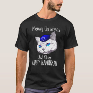 Camiseta Feliz Natal Hanukkah feliz Hanukcat