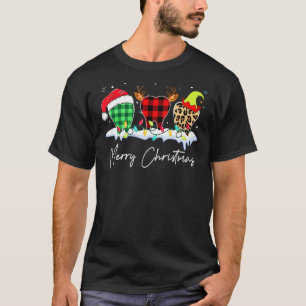 Camiseta Feliz Natal Higienista Dental Leopardo Pla