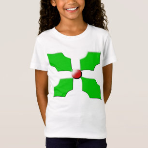 Camiseta Feliz Natal Holly Kids T Shirt