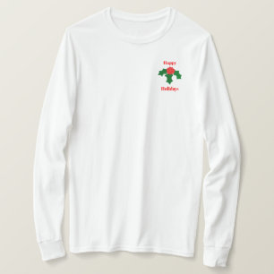 Camiseta Feliz Natal Holly T-Shirt