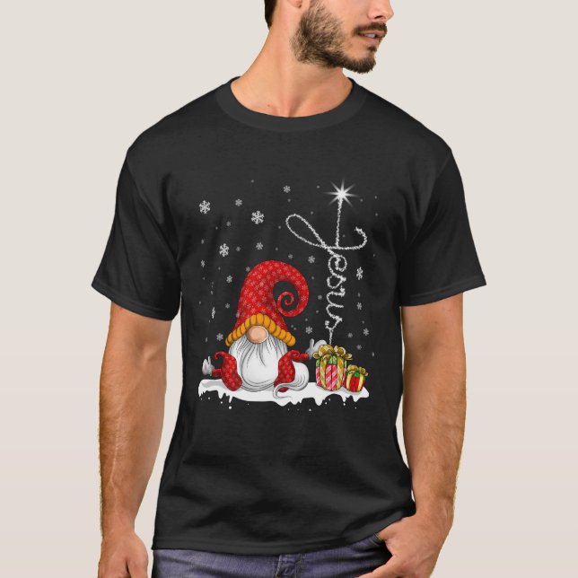 Camiseta Feliz Natal Homens da Família Xmas Mulheres (Frente)