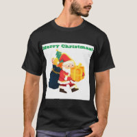 Feliz Natal Impresso Desejo Magic-Tee Preto