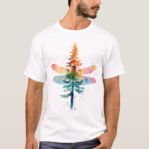 Camiseta Feliz Natal inseto Amante Natal Libélula Cristo