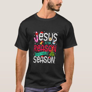 Camiseta Feliz Natal Jesus Razão Para A Época Xmas Candy
