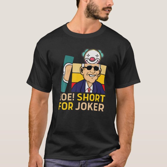 Camiseta Feliz Natal Joe Biden Palhaço Joker Americano Ugl (Frente)