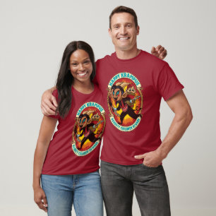 Camiseta Feliz Natal Krampus Malvado Crianças Cuidado