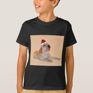 Camiseta Feliz Natal - laboratório amarelo