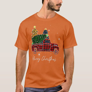 Camiseta Feliz Natal Leopard Buffalo Tree Red Pla