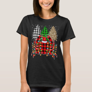 Camiseta Feliz Natal Leopardo Xadrez Árvore Engraçada Anim