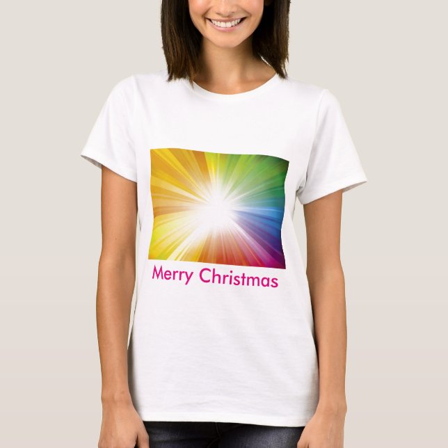 Camiseta Feliz Natal / Luz de Jesus (Frente)