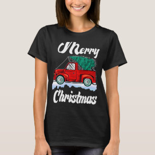 Camiseta Feliz Natal, Luzes das Árvores Vermelhas e Bonitas