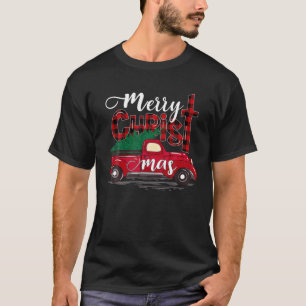 Camiseta Feliz Natal, Luzes de Árvore de Natal de Caminhão 