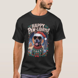 Camiseta Feliz Natal Malinois Belga Engraçado