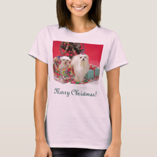 Camiseta Feliz Natal maltês
