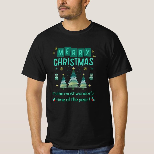 Camiseta Feliz Natal - Maravilhosa Hora do Ano T-Shi (Frente)