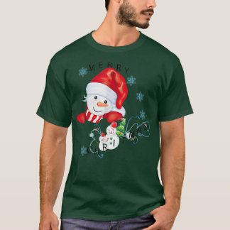 Camiseta Feliz Natal, melhor homem de neve, único, cara, do