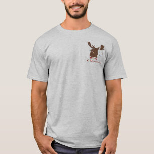 Camiseta Feliz Natal Moose