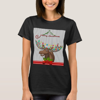 Camiseta Feliz Natal Moose