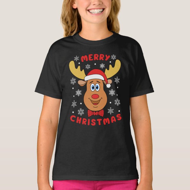 Camiseta Feliz Natal Moose (Frente)