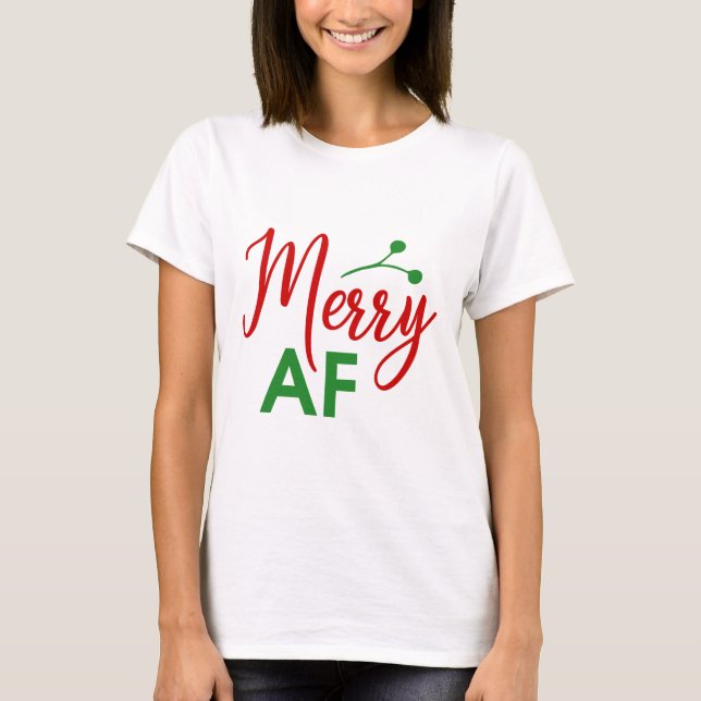 Camiseta Feliz Natal Muito Engraçado (Frente)