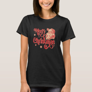 Camiseta Feliz Natal Natais vintages Papai Noel Xmas