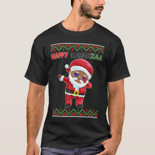 Camiseta Feliz Natal Negro Feliz Kwanzaa Africano H
