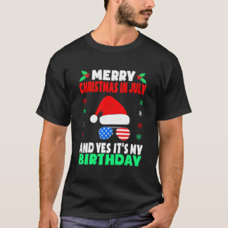 Camiseta Feliz Natal no Nascer de Festa de aniversário de j
