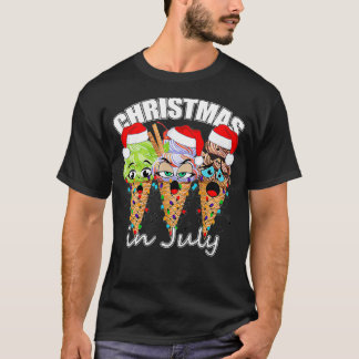 Camiseta Feliz Natal no Verão de julho