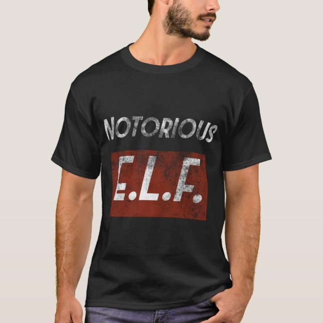 Camiseta Feliz Natal Notorioso Elf T Gangster Elves (Frente)