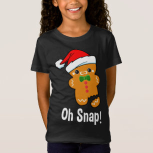 Camiseta Feliz Natal Oh Snap! Baking Gingerbird Man