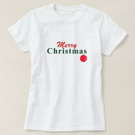 Camiseta "Feliz Natal" Ornamento de Desejo e Manobras