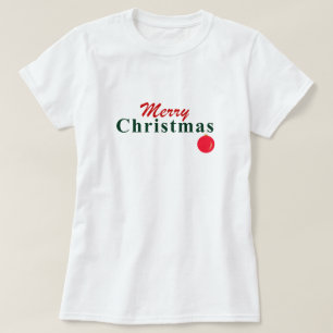 Camiseta "Feliz Natal" Ornamento de Desejo e Manobras
