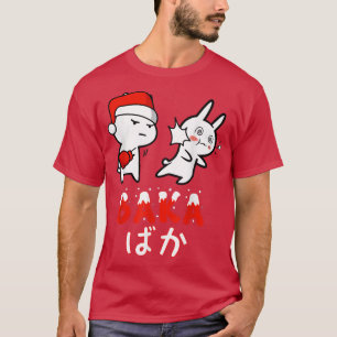 Camiseta Feliz Natal Pajama, Anime Baka Idiot Rabbit Bu