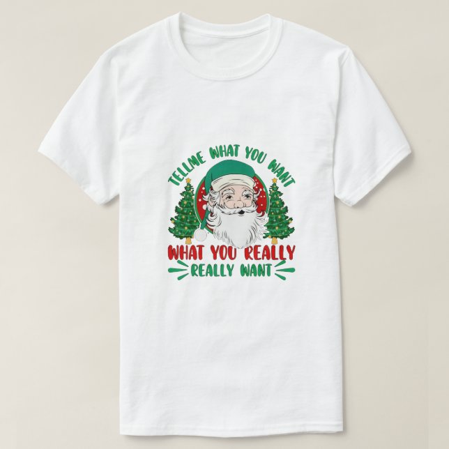 Camiseta Feliz Natal Papai Noel (Frente do Design)