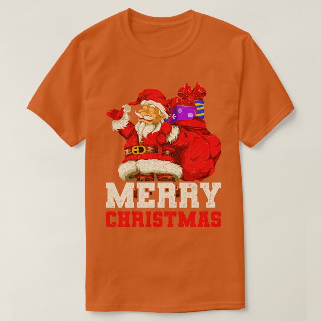 Camiseta Feliz Natal Papai Noel (Frente do Design)
