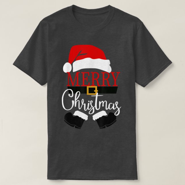 Camiseta Feliz Natal Papai Noel Noel Noel Noel Noel Família (Frente do Design)
