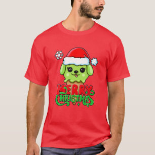 Camiseta Feliz Natal, Papais noeis Bonitos, Sorvete de Cach