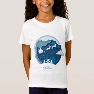Camiseta Feliz Natal - Papais noeis com T-Shirt a cair na n