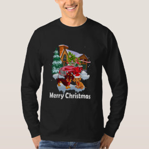 Camiseta Feliz Natal Papais noeis Dachshund Dog Natal