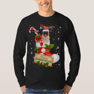 Camiseta Feliz Natal Papais noeis das Luzes de Natal Reinde