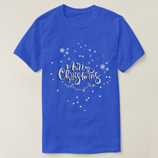 Camiseta Feliz Natal Papais noeis de Férias de Neve no Nata (Frente do Design)