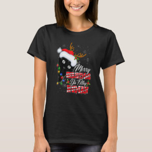 Camiseta Feliz Natal Papais noeis de renas humanas Black Ca