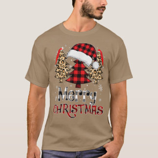 Camiseta Feliz Natal Papais noeis de Xadrez de Natal bonito