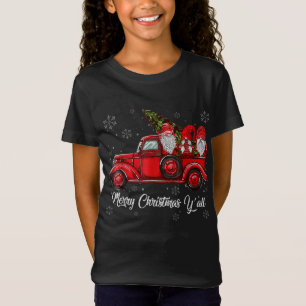 Camiseta Feliz Natal, Papais noeis dos Gnomos Retro Caminhã