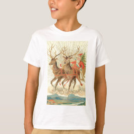 Camiseta Feliz Natal (Papais noeis e sua Reindeer)