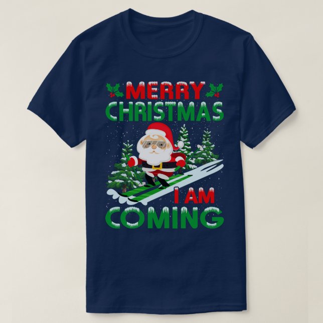Camiseta Feliz Natal Papais noeis Engraçados (Frente do Design)