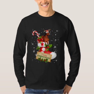 Camiseta Feliz Natal Papais noeis Engraçados Cavalo de Rei